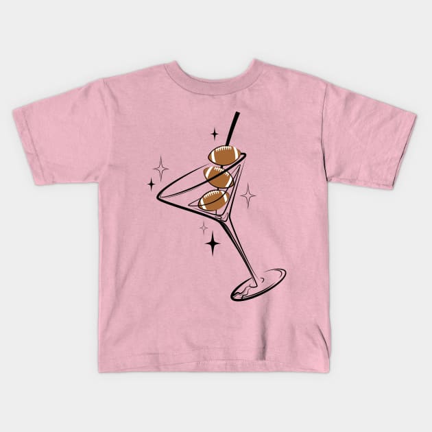 Football-tini Kids T-Shirt by riantiada